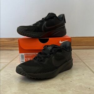 Nike kids Black Running Shoes